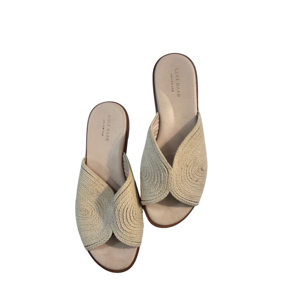 Cole Haan Ansley Slide Sandals in Jute Size 7 B - Picture 2 of 7